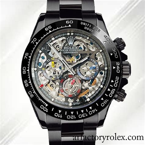 rolex skeleton watch replica|automatic skeleton watch with date.